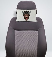 BK Gift Goril Tasarımlı Dikdörtgen Araç Koltuk Yastığı-1