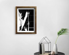 BK Home Doğal Masif Ahşap Çerçeveli Tablo 45x65cm-33