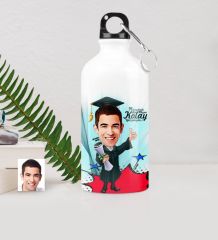 Kişiye Özel Bay Mezun Karikatürlü Metal Suluk (500 ml.) 1