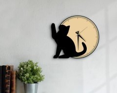 BK Gift Dekoratif 45cm Ahşap Duvar Saati-142