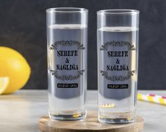 Kişiye Özel Renkli Baskılı Yeşilçam Replikleri Bak Beyim Tasarımlı İkili Vodka Bardağı-1
