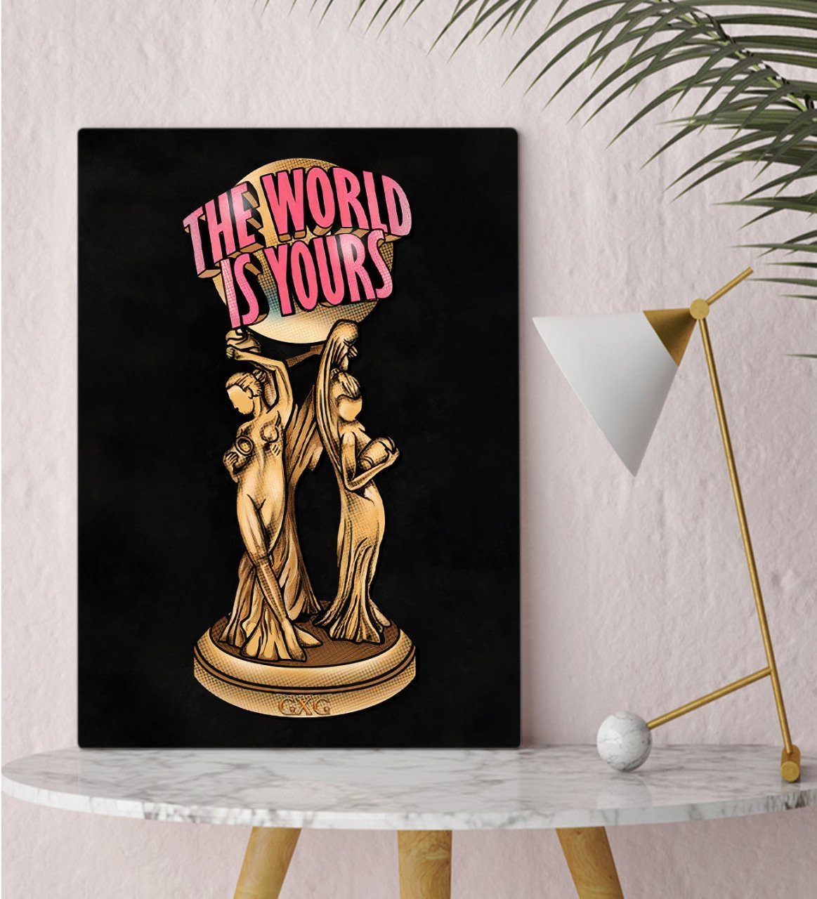 BK Gift The World Is Yours Tasarımlı Kanvas Tablo 30x50cm-2
