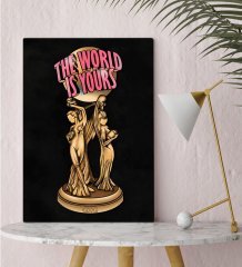 BK Gift The World Is Yours Tasarımlı Kanvas Tablo 30x50cm-2
