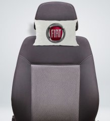 BK Gift Fiat Tasarımlı Dikdörtgen Araç Koltuk Yastığı-1