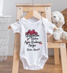 BK Kids İsimli Aynı Kadına Aşığız Tasarımlı Bebek Body Zıbın - Model 2