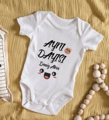BK Kids İsimli Aynı Dayısı Tasarımlı Bebek Body Zıbın - Model 1