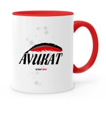 Kişiye Özel Mesleki Avukat Kırmızı Kupa Bardak - 12