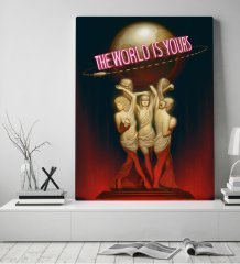 BK Gift The World Is Yours Tasarımlı Kanvas Tablo 50x70cm-1