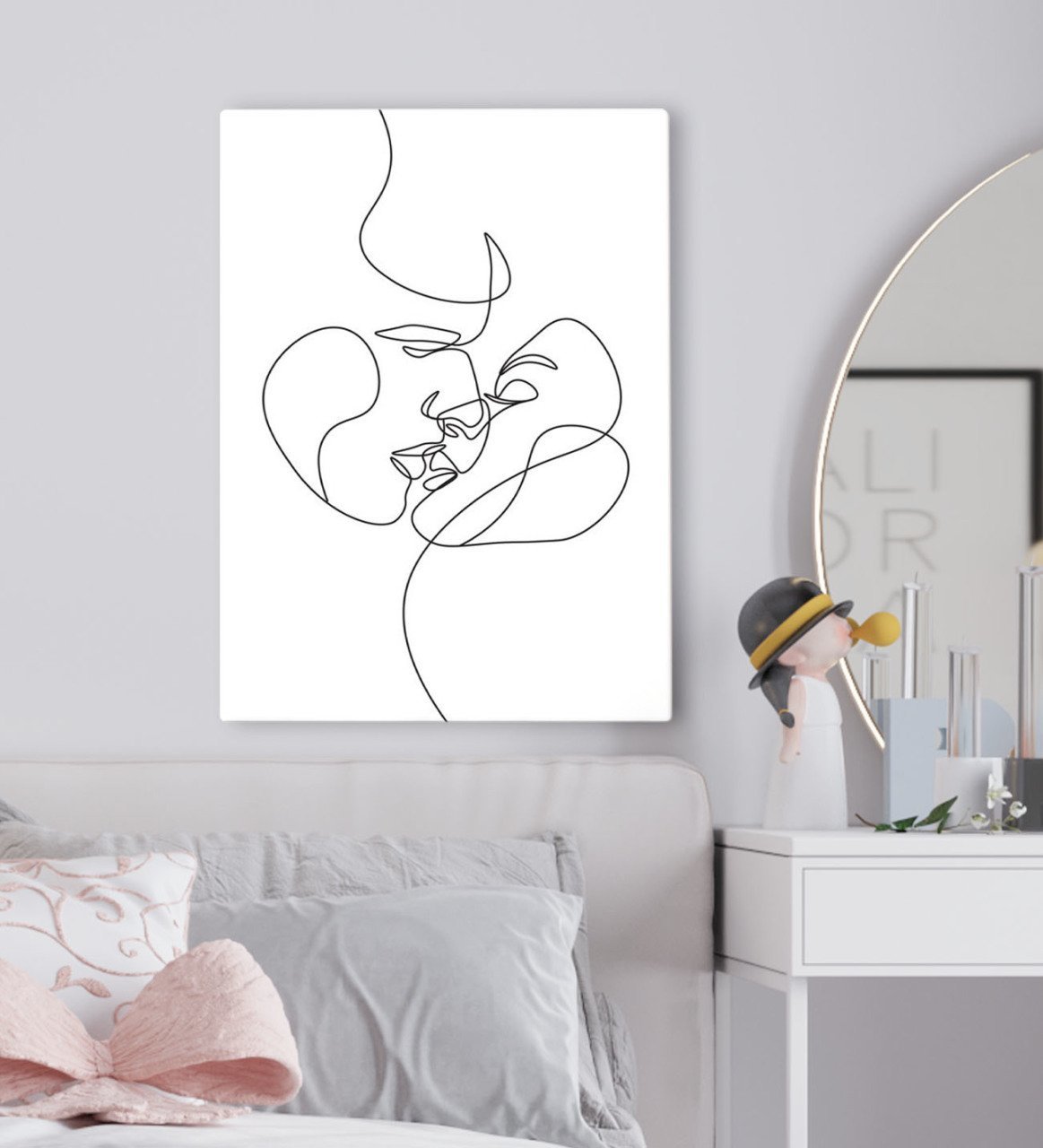 BK Gift Yatak Odası Konseptli Kanvas Tablo 50x70cm-79