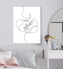 BK Gift Yatak Odası Konseptli Kanvas Tablo 50x70cm-79