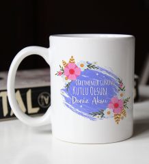 BK Gift Kişiye Özel Öğretmenler Günü Tasarımlı Beyaz Kupa Bardak-4