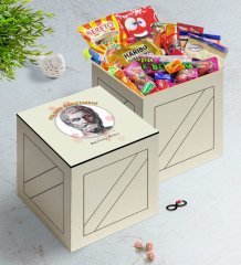 Kişiye Özel Felsefe Öğretmeni Ahşap Kutuda Nostaljik Lezzetler Hediye Seti-1