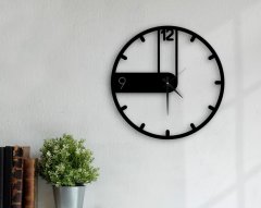 BK Gift Dekoratif 45cm Ahşap Duvar Saati-136