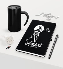 Kişiye Özel Avukat Temalı Siyah Defter Kalem ve Termos Mug Seti  - 15