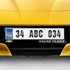 Kişiye Özel İsimli Chevrolet Logolu Plakalık