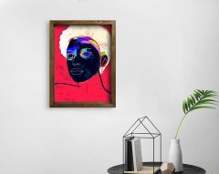 BK Home Doğal Masif Ahşap Çerçeveli Tablo 45x65cm-23