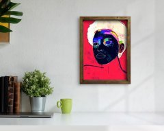 BK Home Doğal Masif Ahşap Çerçeveli Tablo 45x65cm-23