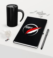 Kişiye Özel Avukat Temalı Siyah Defter Kalem ve Termos Mug Seti  - 13