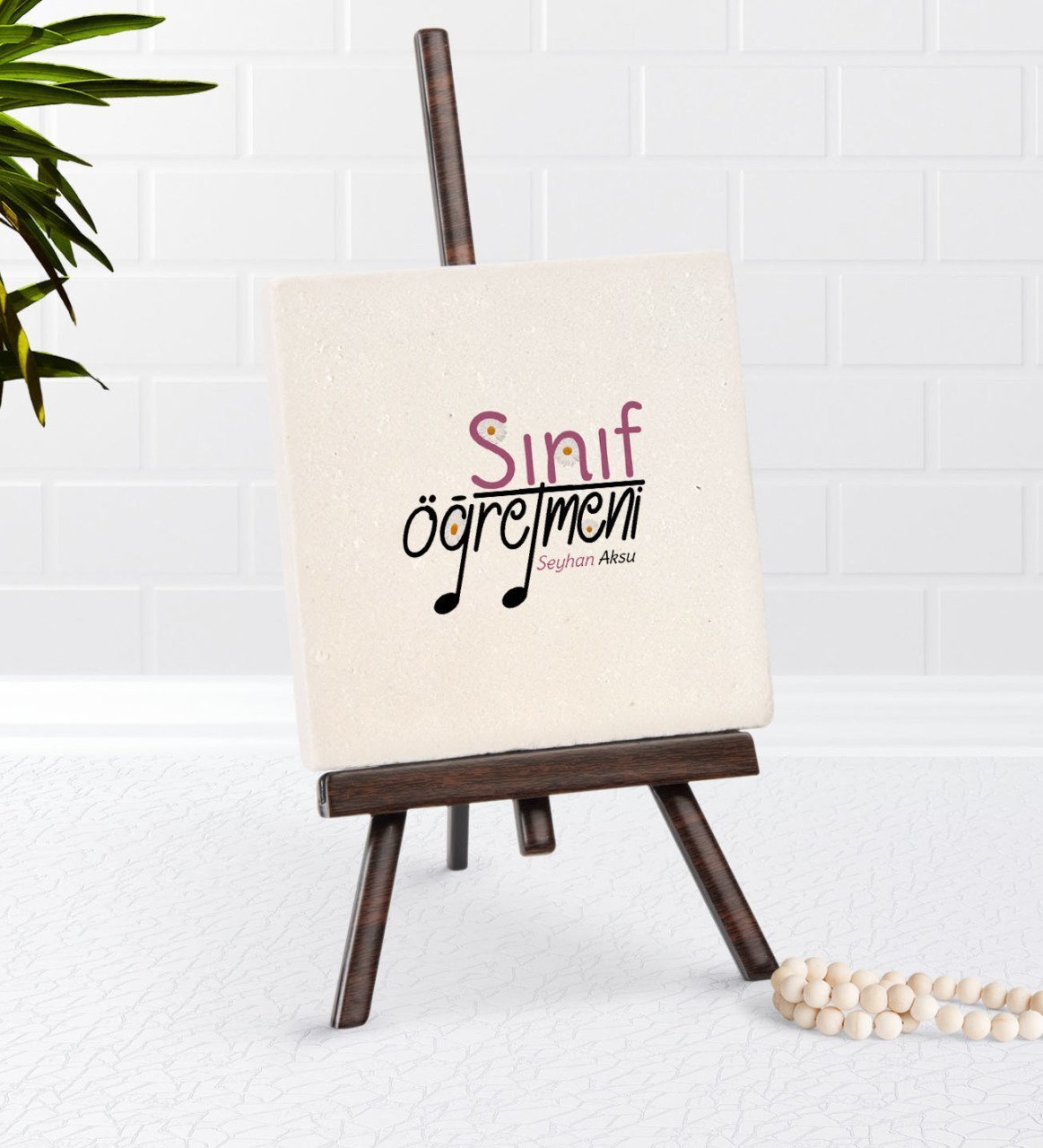 Kişiye Özel Sınıf Öğretmeni Şovaleli Doğal Taş-16