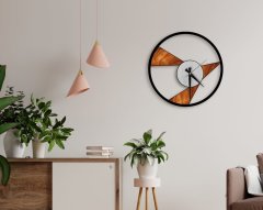 BK Gift Dekoratif 45cm Ahşap Duvar Saati-131