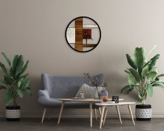 BK Gift Dekoratif 45cm Ahşap Duvar Saati-130