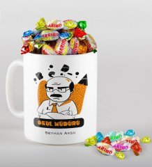 Kişiye Özel Okul Müdürü Kupa ve Haribo Şeker Hediye Seti-2