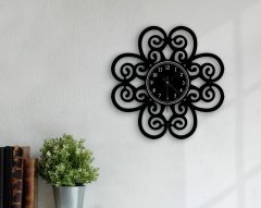 BK Gift Dekoratif 45cm Ahşap Duvar Saati-128