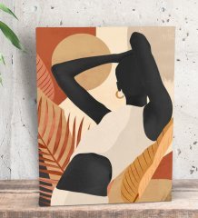 BK Gift Yatak Odası Konseptli  Dekoratif Mini Kanvas Tablo 15x20cm-11