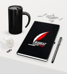 Kişiye Özel Avukat Temalı Siyah Defter Kalem ve Termos Mug Seti  - 8