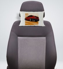 BK Gift Drift Car Tasarımlı Dikdörtgen Araç Koltuk Yastığı-1