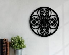 BK Gift Dekoratif 45cm Ahşap Duvar Saati-125
