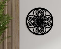 BK Gift Dekoratif 45cm Ahşap Duvar Saati-125