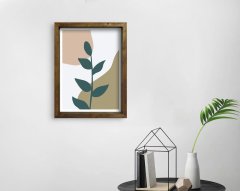 BK Home Doğal Masif Ahşap Çerçeveli Tablo 45x65cm-15