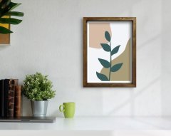 BK Home Doğal Masif Ahşap Çerçeveli Tablo 45x65cm-15