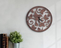 BK Gift Dekoratif 45cm Ahşap Duvar Saati-124