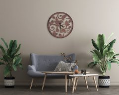 BK Gift Dekoratif 45cm Ahşap Duvar Saati-124