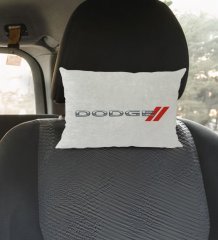 BK Gift Dodge Tasarımlı Dikdörtgen Araç Koltuk Yastığı-1