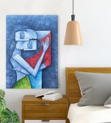 BK Gift Yatak Odası Konseptli Kanvas Tablo 70x100cm-74