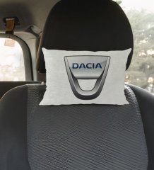 BK Gift Dacia Tasarımlı Dikdörtgen Araç Koltuk Yastığı-1