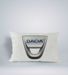 BK Gift Dacia Tasarımlı Dikdörtgen Araç Koltuk Yastığı-1
