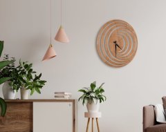 BK Gift Dekoratif 45cm Ahşap Duvar Saati-122