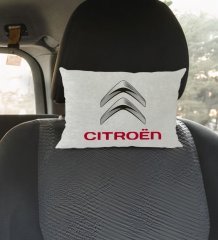 BK Gift Citroen Tasarımlı Dikdörtgen Araç Koltuk Yastığı-1