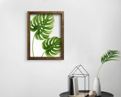 BK Home Doğal Masif Ahşap Çerçeveli Tablo 45x65cm-12