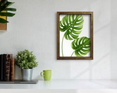 BK Home Doğal Masif Ahşap Çerçeveli Tablo 45x65cm-12