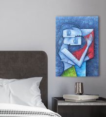 BK Gift Yatak Odası Konseptli Kanvas Tablo 30x50cm-74