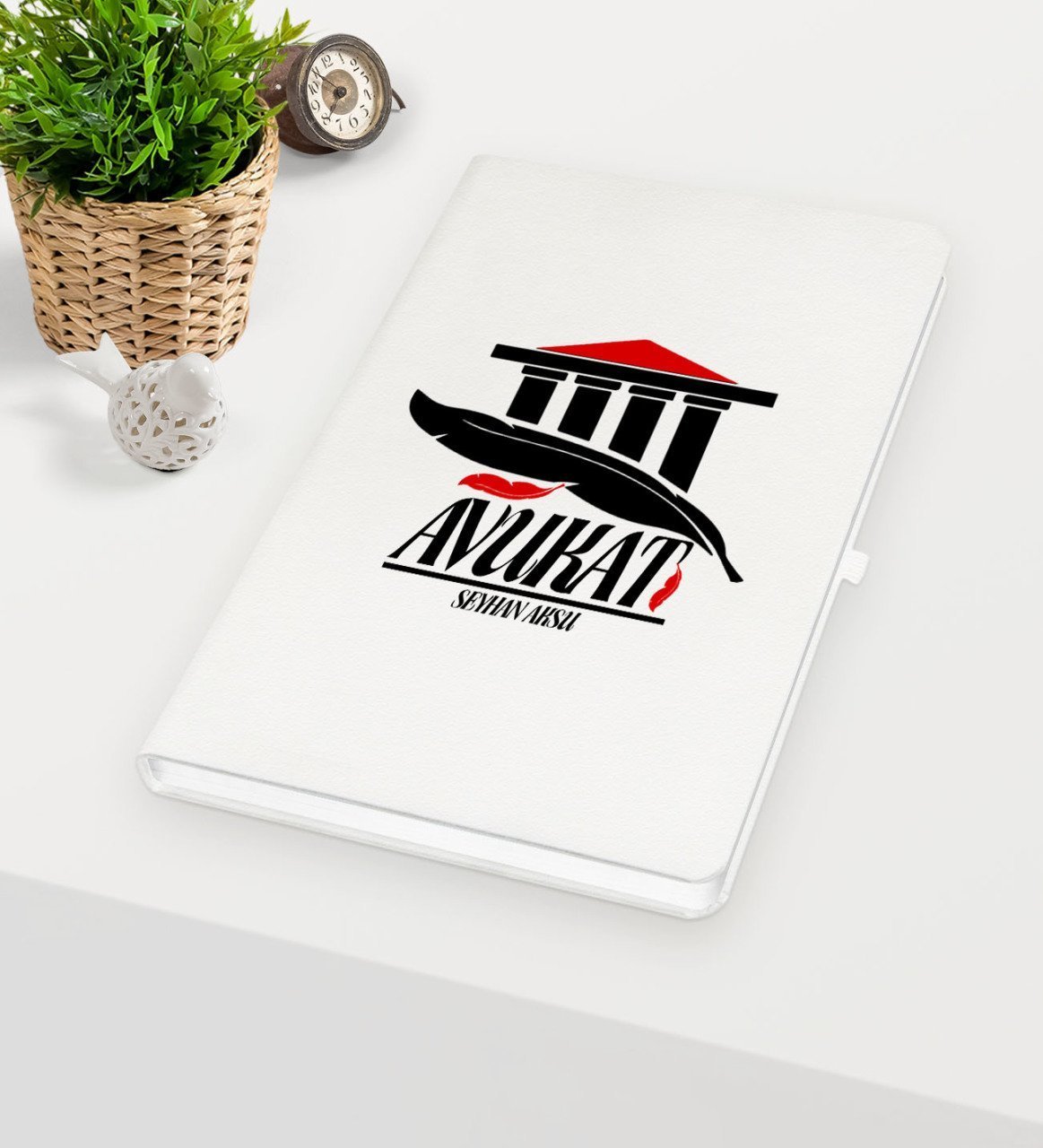 Kişiye Özel Avukat Temalı Beyaz Defter - 3