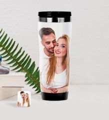 Kişiye Özel Yağlıboya Tasarımlı Çelik Termos Bardak-1