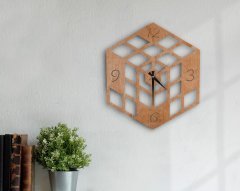 BK Gift Dekoratif 45cm Ahşap Duvar Saati-120