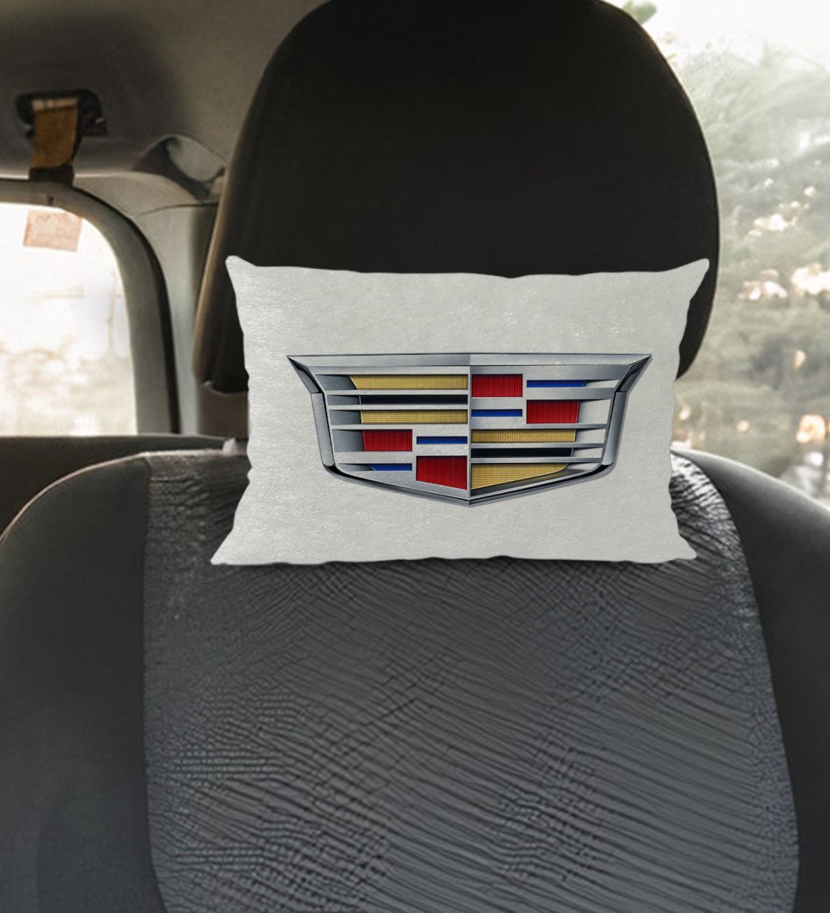 BK Gift Cadillac Tasarımlı Dikdörtgen Araç Koltuk Yastığı-1