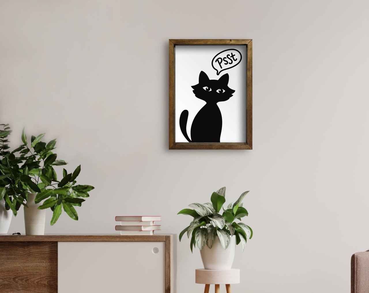 BK Home Doğal Masif Ahşap Çerçeveli Tablo 45x65cm-8